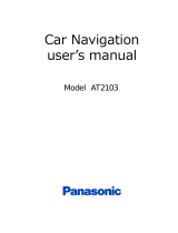 Panasonic AT2103 Car Navigation ユーザーマニュアル