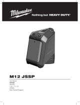 Milwaukee M12 JSSP Bluetooth Speaker ユーザーマニュアル