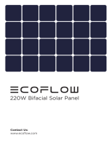 EcoFlow 220W Bifacial Foldable Solar Panel ユーザーマニュアル