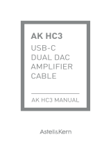 Astell&kern Astell Kern AK HC3 USB-C Dual DAC Amplifier Cable ユーザーマニュアル