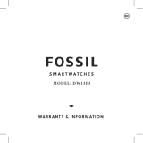 Fossil DW13F3 Gen 6 44mm Wellness Edition Touchscreen Smartwatch ユーザーマニュアル