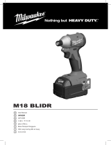 Milwaukee M18 BLIDR Compact Brushless 1/4 Inch Hex Multi Speed Impact Driver ユーザーマニュアル