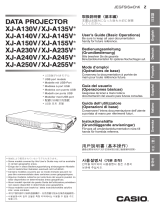 Casio XJ-A140V, XJ-A145V, XJ-A150V, XJ-A155V, XJ-A240V, XJ-A245V, XJ-A250V, XJ-A255V 取扱説明書