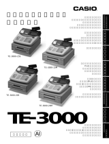 Casio TE-3000 取扱説明書