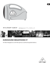 Behringer Eurosound Megaphone XT クイックスタートガイド
