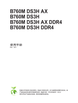 Gigabyte B760M DS3H AX DDR4 取扱説明書