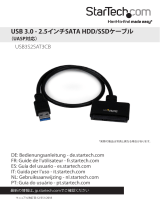 StarTech.comUSB3S2SAT3CB CABLE GENDER CHANGER USB 3.0 A SATA 7+15 PIN, SVART