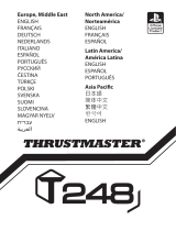 Thrustmaster T-248 RACINGRATT OG PEDALSETT PS5/PS4 取扱説明書