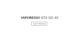 Vaporesso GTX GO 40 ユーザーマニュアル