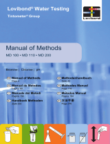 Lovibond 00386468 - MD1x0/200 - Bromine T, Chlorine HR T, Chlorine L, Chlorine T, pH value L, pH-value T ユーザーマニュアル