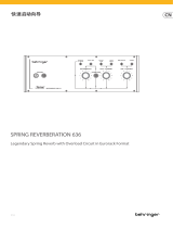 Behringer SPRING REVERBERATION 636 クイックスタートガイド