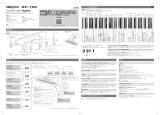 Casio AP-750 クイックスタートガイド