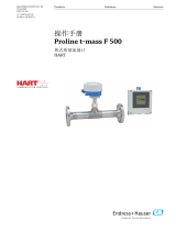 Endres+Hauser BA Proline t-mass F 500 取扱説明書